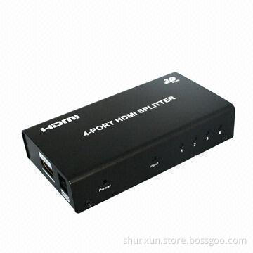 HDMI ® splitter, 4 ports, supports 3D